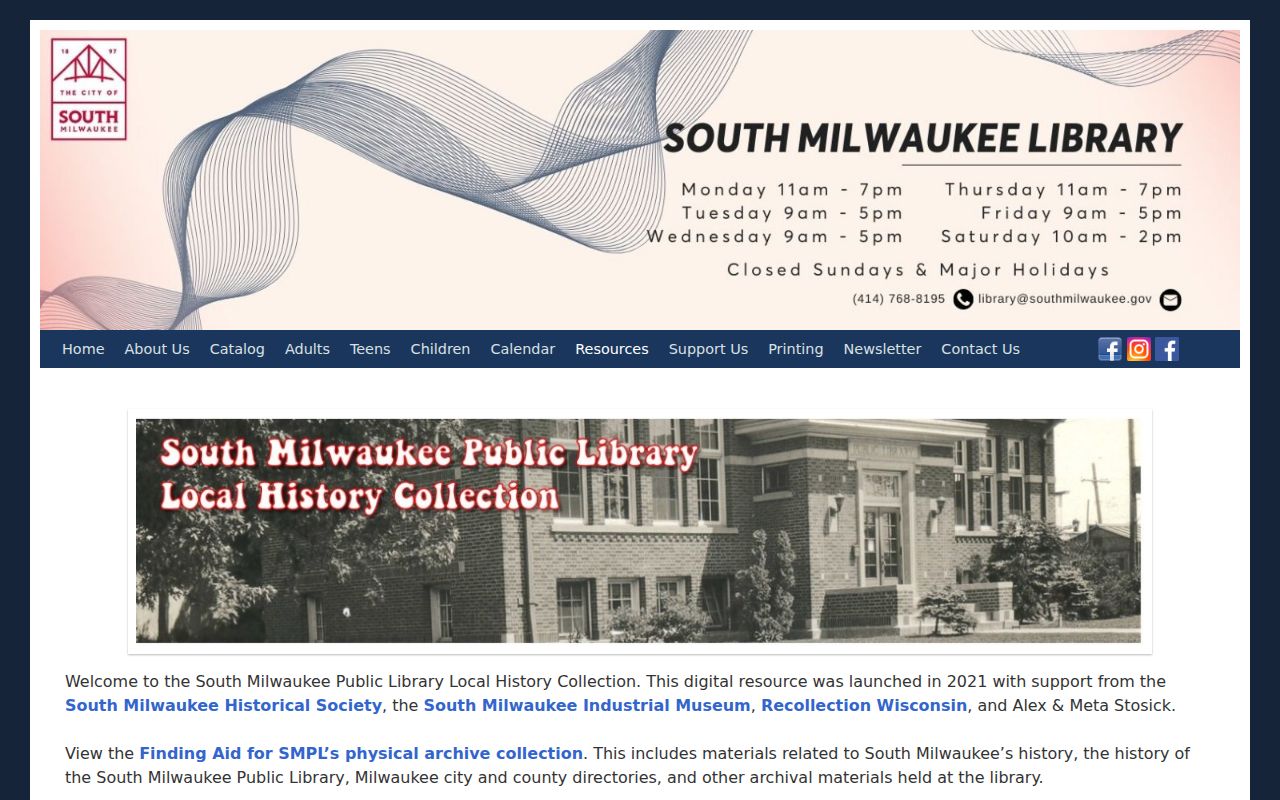 South Milwaukee city directory local history library page