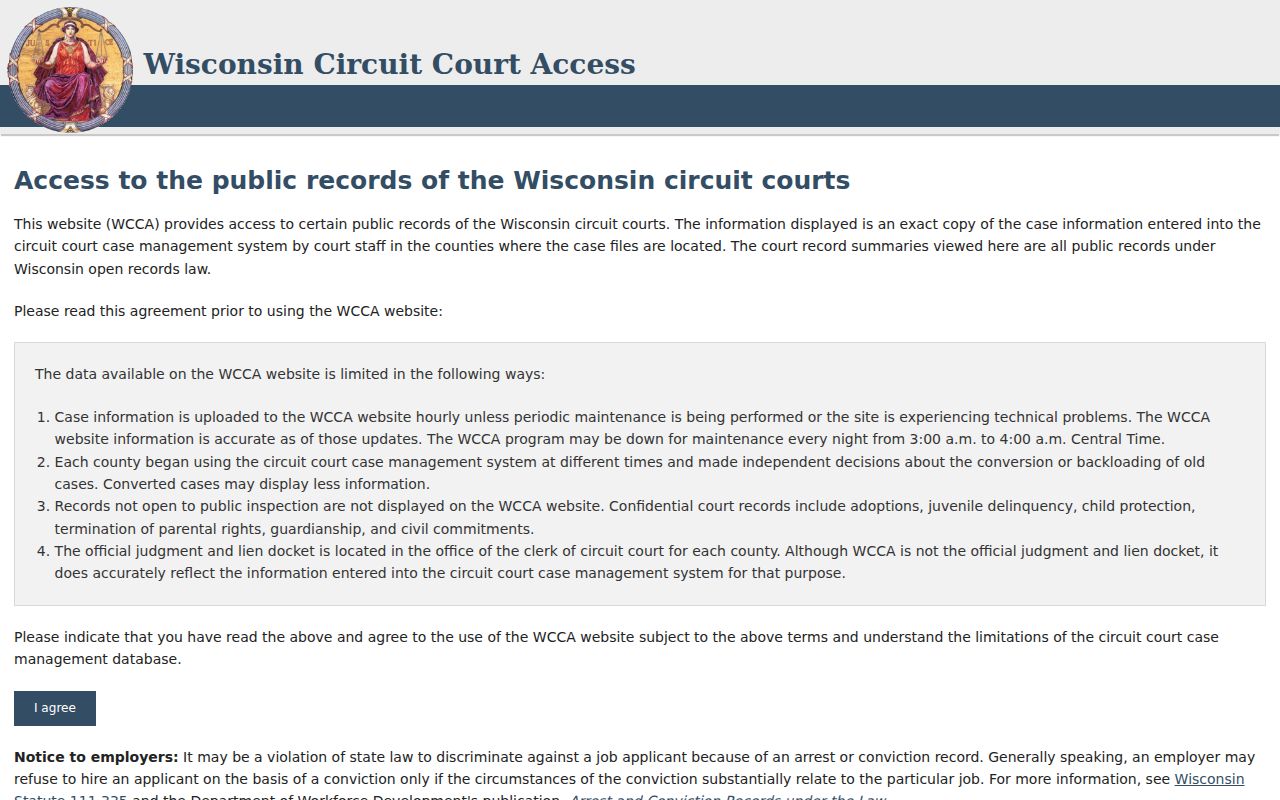 South Milwaukee resident lookup through Wisconsin court records